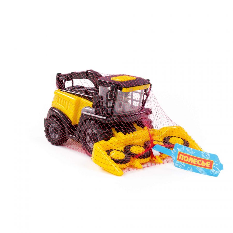 Комбайн "Полесье" №2 инерционный (жёлтый) (в сеточке)