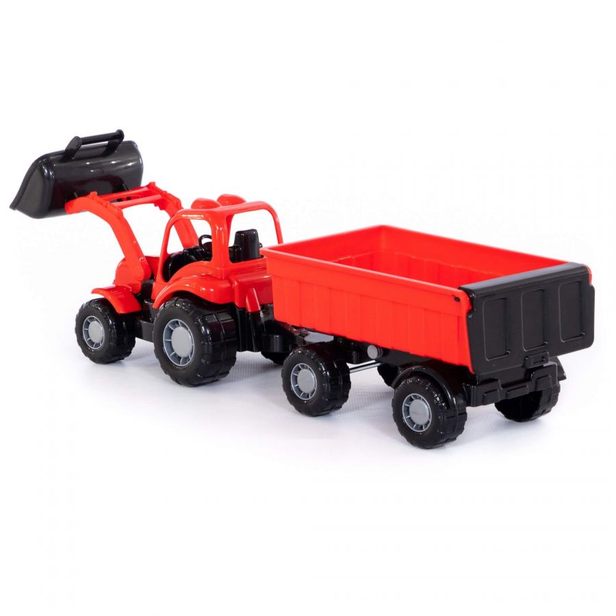 "Крепыш", трактор с прицепом №1 и ковшом