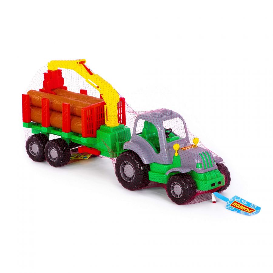 "Силач", трактор с полуприцепом-лесовозом