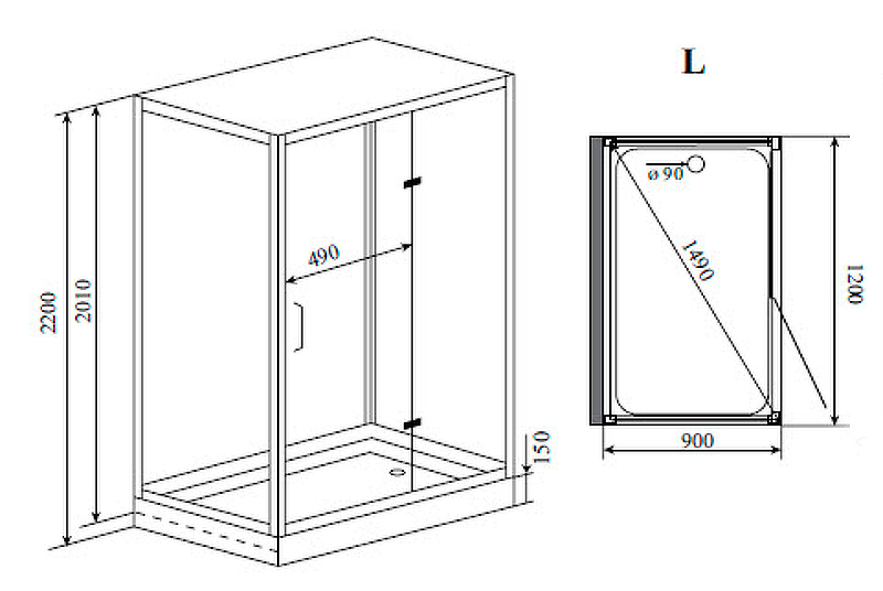 Душ с сауной Timo Premium 120x90 H-510 ФОТО