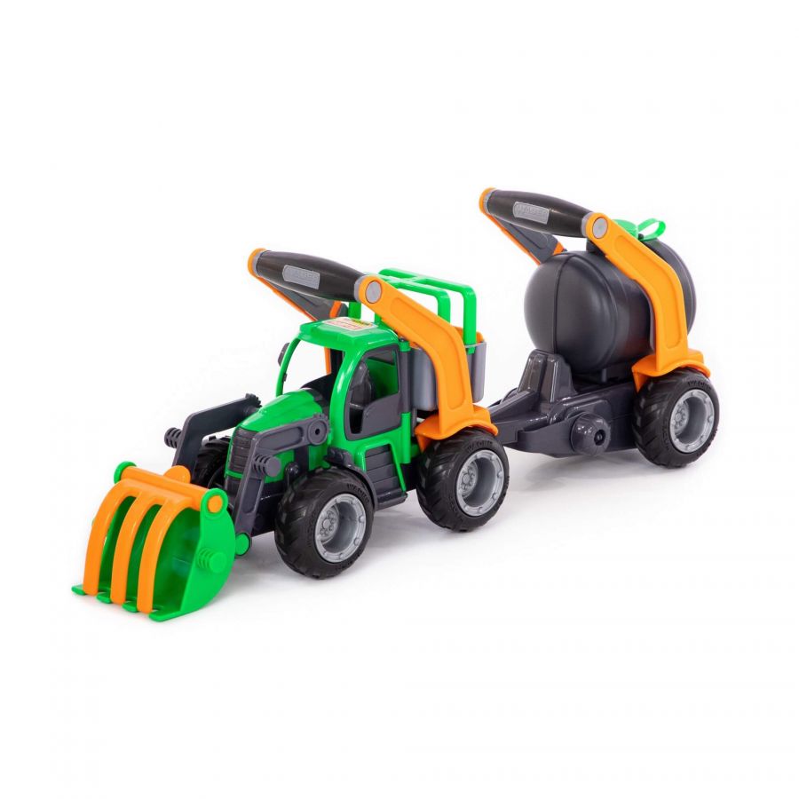 "ГрипТрак", трактор-погрузчик с цистерной (в коробке)