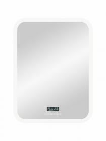 Зеркало Continent "Glamour LED" с многофункциональной панелью 600x800 ЗЛП130