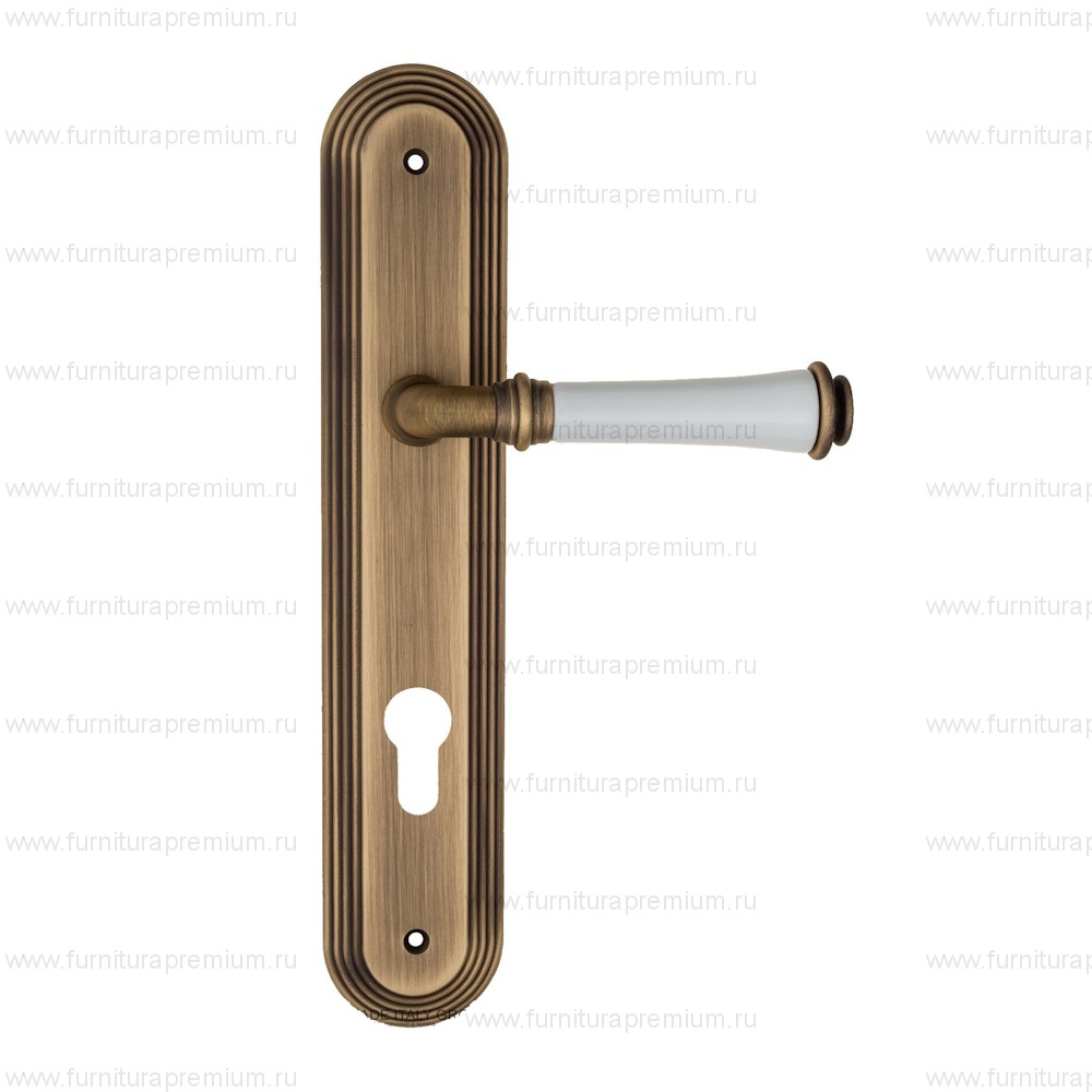 Ручка на планке Fratelli Cattini Gracia Ceramica Bianco CYL PL288