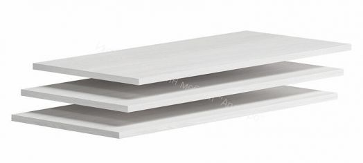 Полки ЯН-24 к шкафу для одежды ЯН-02 (3шт.) "Янна" Орех Мальта