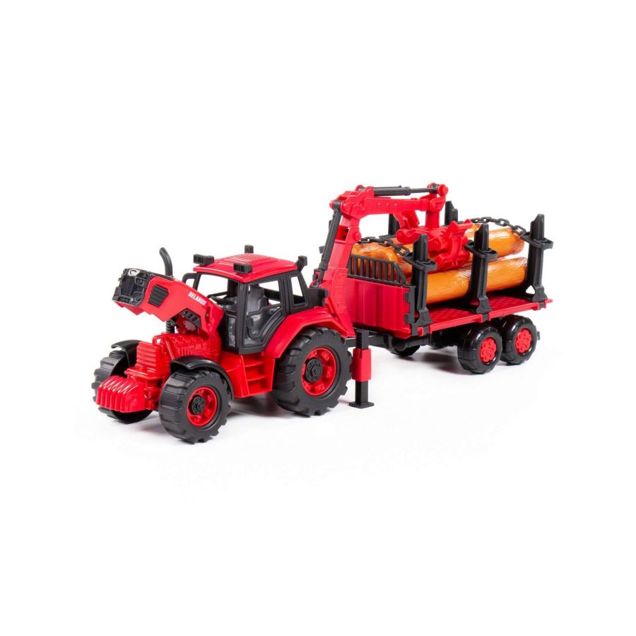 Трактор BELARUS с лесовозом и манипулятором