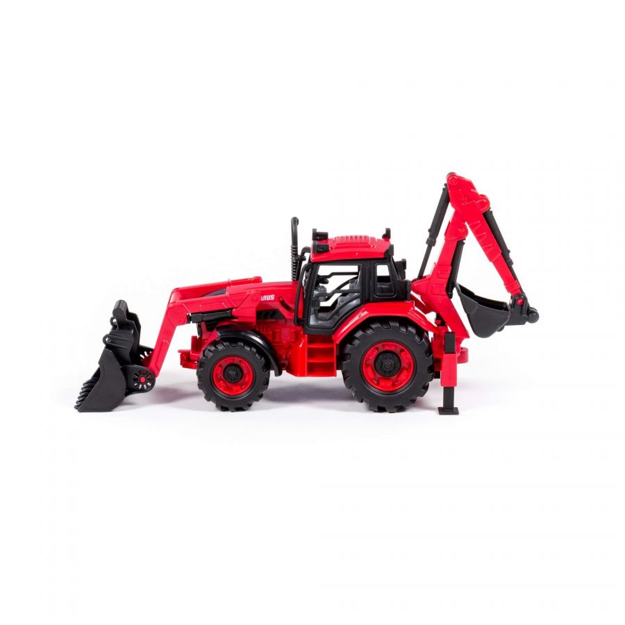 Трактор BELARUS с экскаватором и погрузчиком