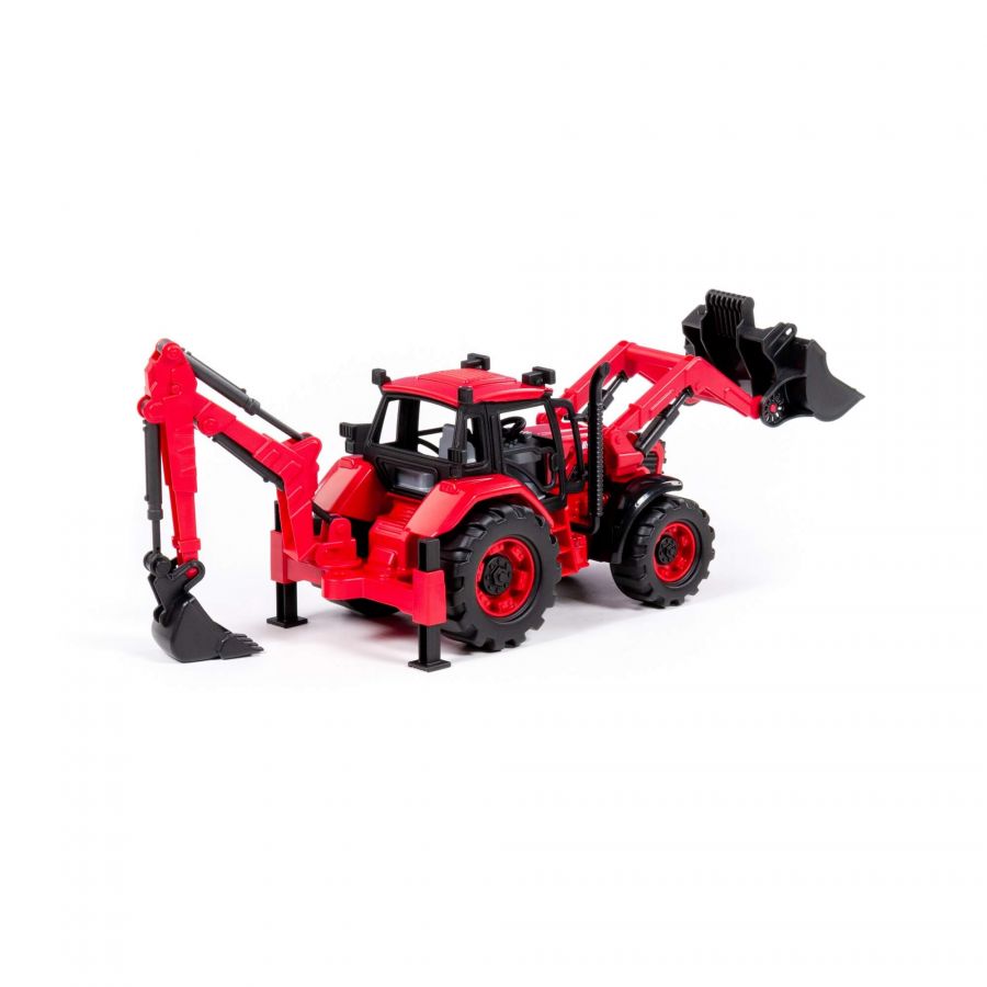 Трактор BELARUS с экскаватором и погрузчиком