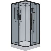 Душевая кабина Niagara Premium 90x90 NG-6901-01GQ Black с гидромассажем схема 1