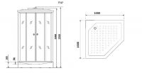 Душевая кабина Niagara Lux NG-7717W 100x100 с гидромассажем схема 4