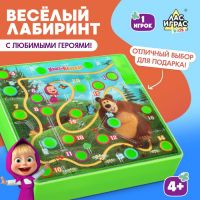 Настольная игра «?Весёлый лабиринт. Маша и Медведь»