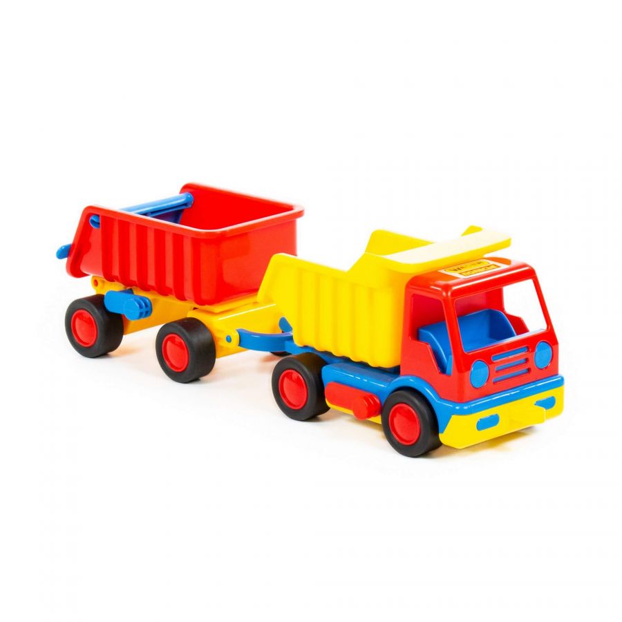 "Базик", автомобиль-самосвал с прицепом (в коробке)