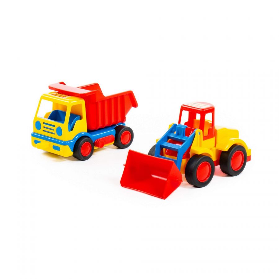 "Базик", автомобиль-самосвал + "Базик", погрузчик (в коробке)