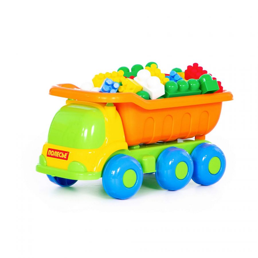 Набор №126: "Универсал", автомобиль-самосвал + конструктор "Супер-Микс" (60 элементов)