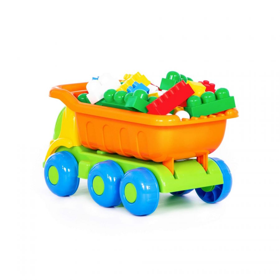 Набор №126: "Универсал", автомобиль-самосвал + конструктор "Супер-Микс" (60 элементов)