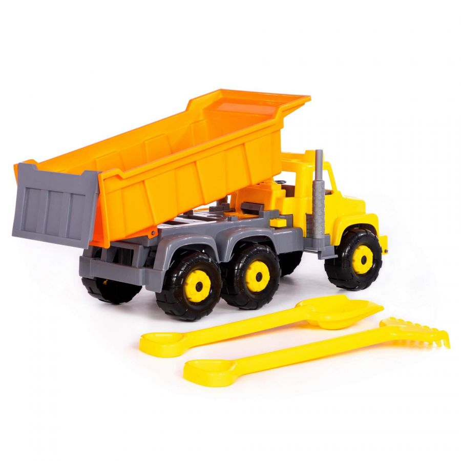 "Супергигант", автомобиль-самосвал + лопата большая, грабли большие