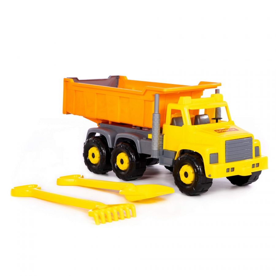 "Супергигант", автомобиль-самосвал + лопата большая, грабли большие