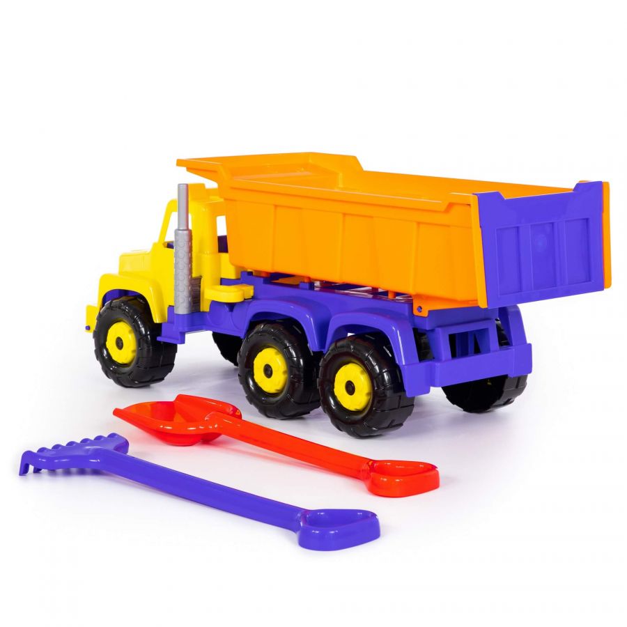 "Супергигант", автомобиль-самосвал + лопата большая, грабли большие