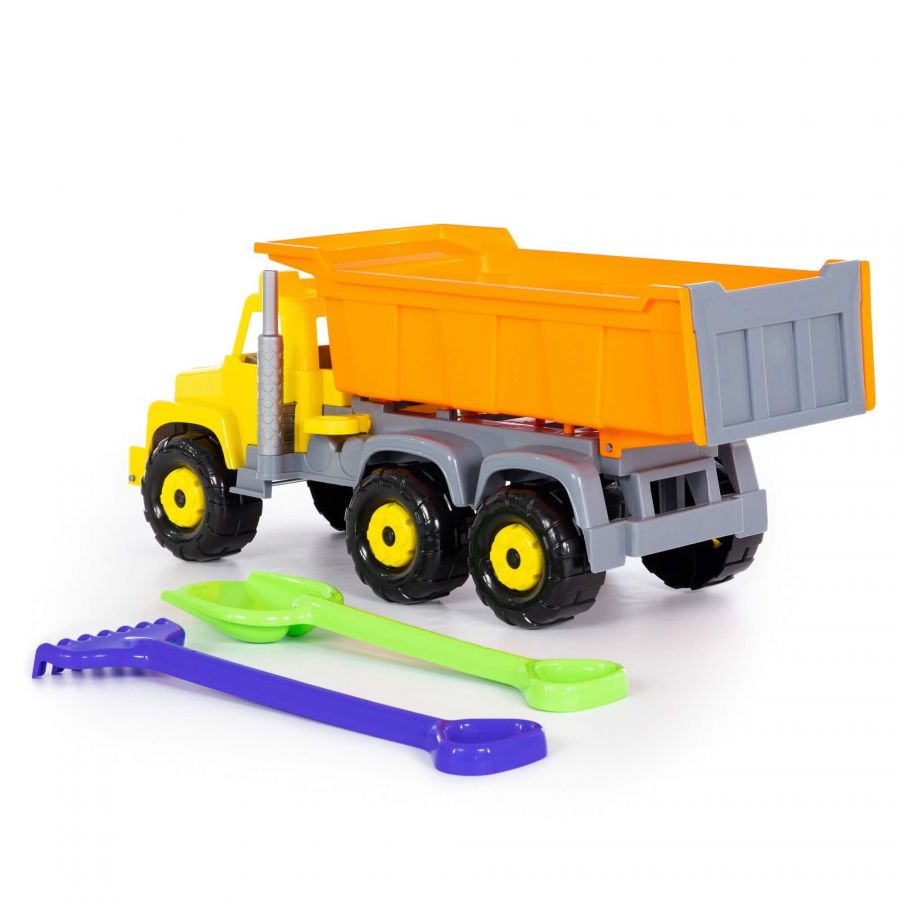 "Супергигант", автомобиль-самосвал + лопата большая, грабли большие