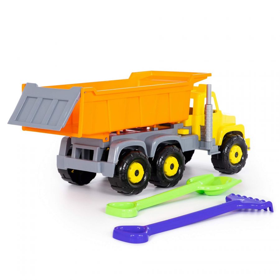 "Супергигант", автомобиль-самосвал + лопата большая, грабли большие