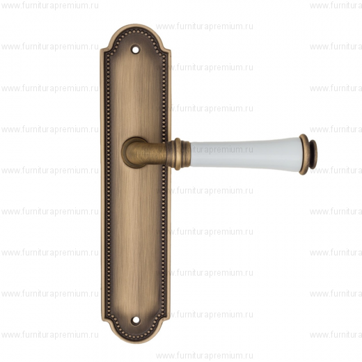 Ручка на планке Fratelli Cattini Gracia Ceramica Bianco PL248