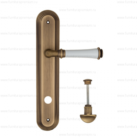 Ручка на планке Fratelli Cattini Gracia Ceramica Bianco WC-2 PL288