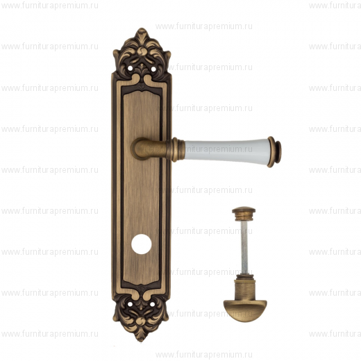 Ручка на планке Fratelli Cattini Gracia Ceramica Bianco WC-2 PL96