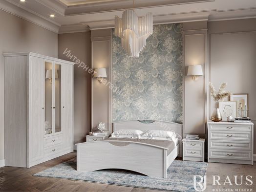 Кровать 0,9 м ЯН-37/Н "Янна" с низкой спинкой с настилом Орех Мальта