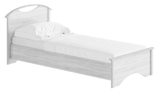 Кровать 0,9 м ЯН-37 "Янна" с низкой спинкой без ортопедического основания Орех Мальта