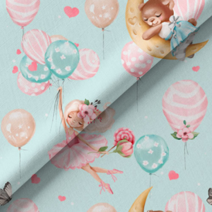 Хлопок Перкаль Воздушные сны 50х37 limit