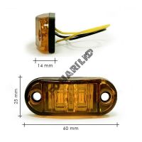 Светодиодные габариты на прицеп оранжевые