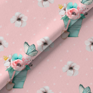 Хлопок Перкаль Садовые цветы 50х37 limit