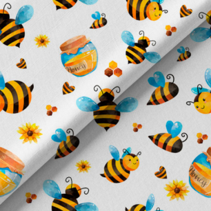 Хлопок Перкаль Медовые пчёлки 50х37 limit
