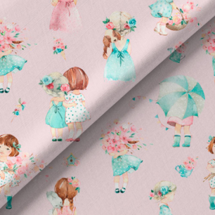 Хлопок Перкаль Подружки 50х37 limit