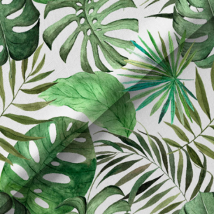 Хлопок Перкаль Тропические листья 50х37 limit