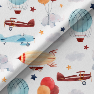 Хлопок Перкаль Самолеты и дирижабли 25х75 см limit