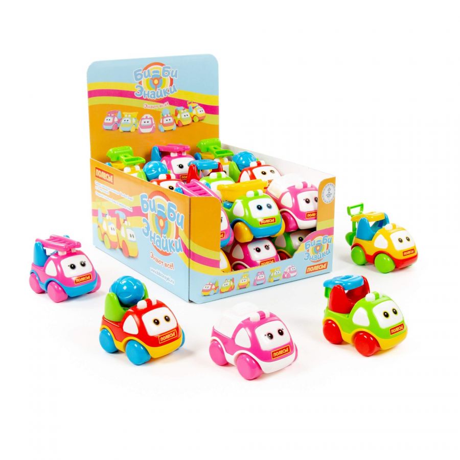 Автомобиль "Би-Би-Знайка" (в пакете) (дисплей) (в дисплее 18 шт)