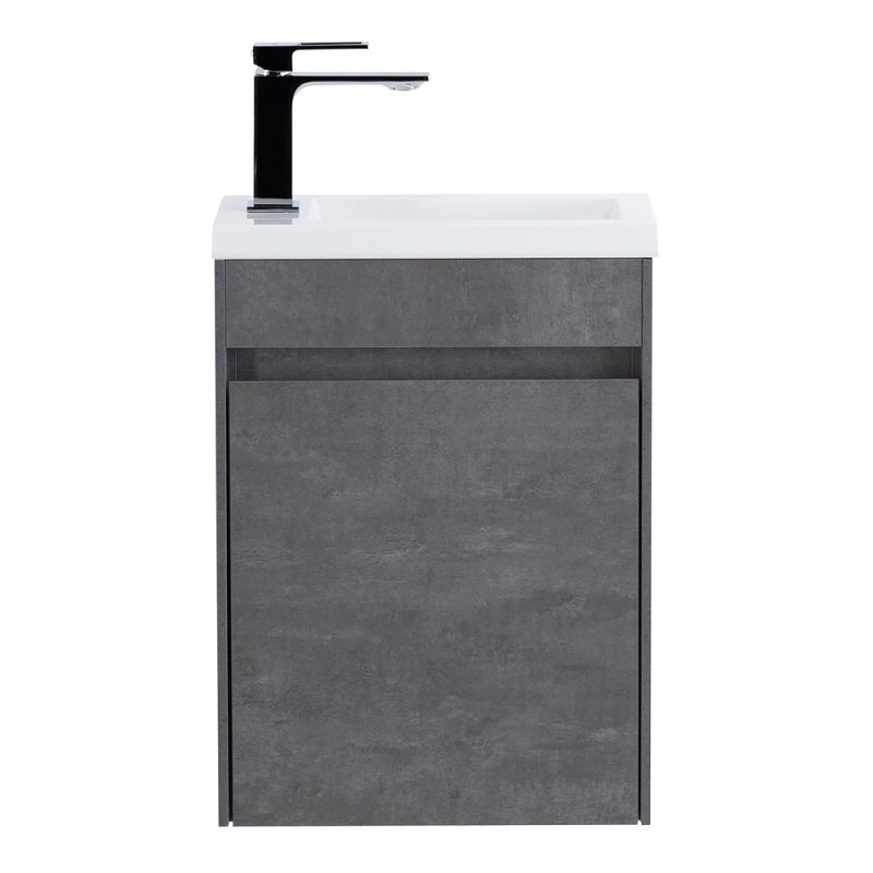 База под раковину подвесная BelBagno PIETRA MINI-400-1A-SO-SCM-R Stucco Cemento