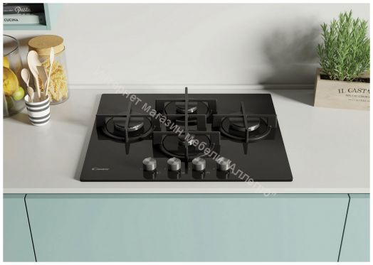 Газовая варочная панель Candy CVG6DPB черный