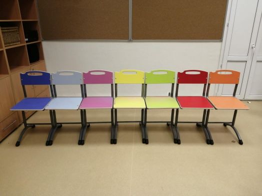 Стул ученический, регулируемый NOVA (Чёрный)