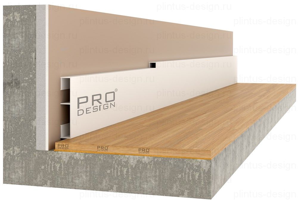 Алюминиевая вставка 1965 Pro Design 80 мм, белый муар