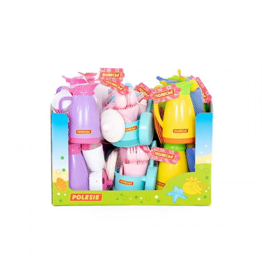 Набор детской посуды (дисплей №10) Polesie (в дисплее 12 наборов)