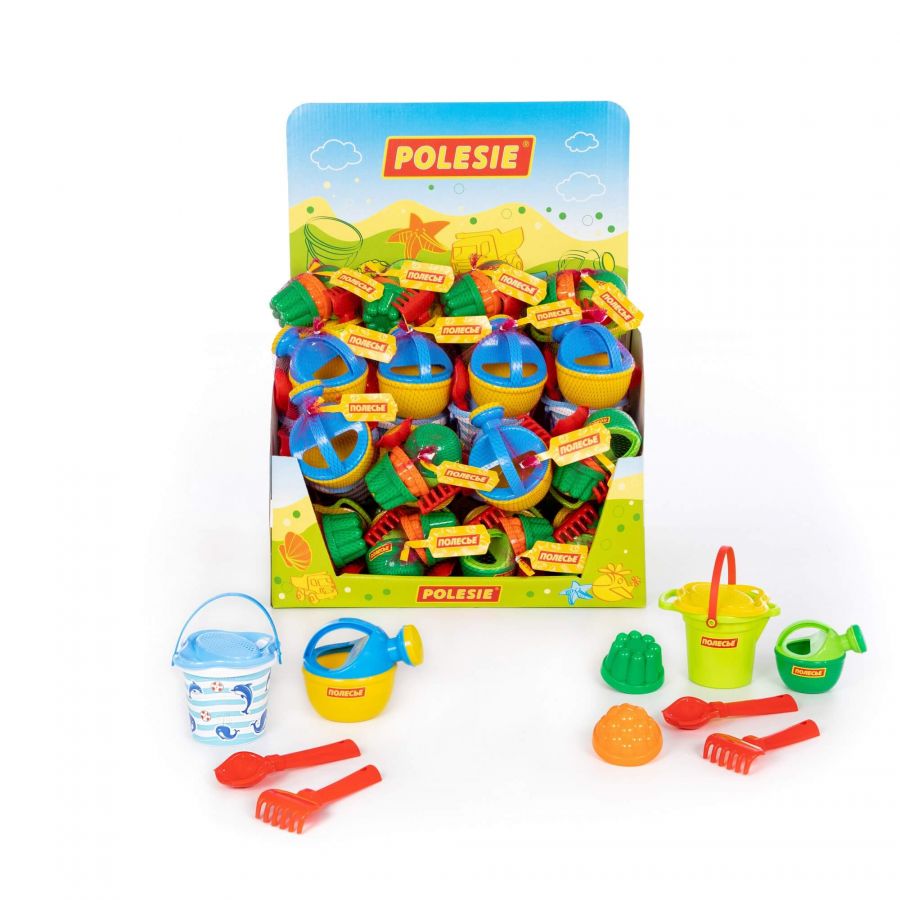 Набор песочный (дисплей №50) Polesie (в дисплее 24 набора)