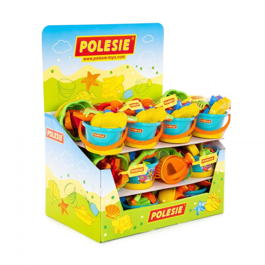 Набор песочный (дисплей №52) Polesie (в дисплее 24 набора)
