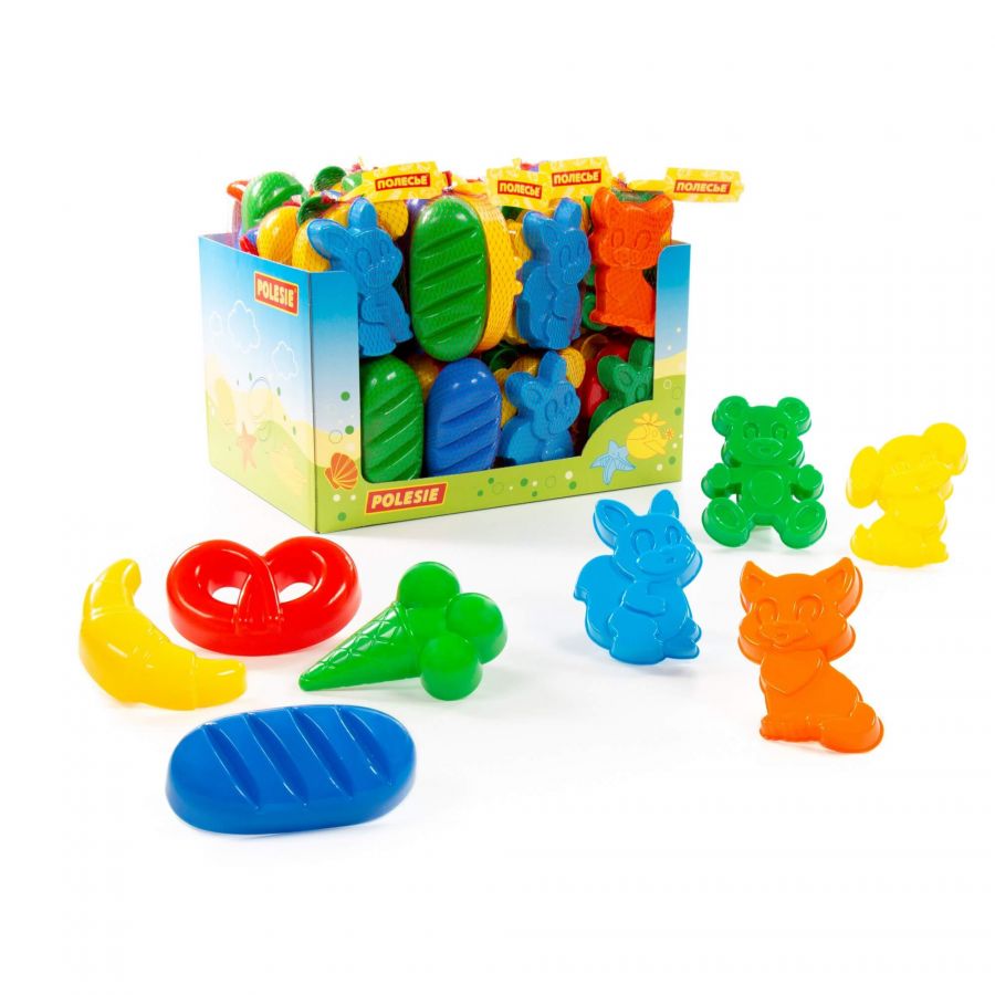 Формочки (дисплей №3) Polesie (Дисплей 24 набора)