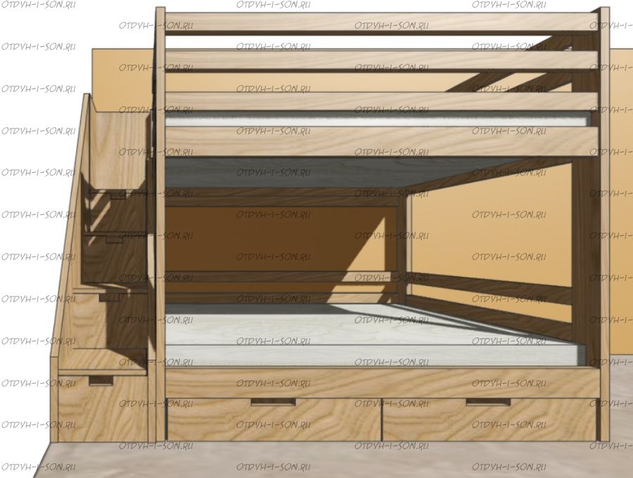 Кровать двухъярусная Лейла №30