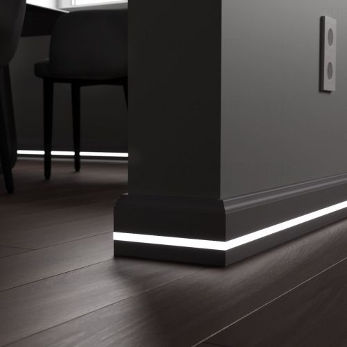 Плинтус c LED подсветкой Индиана