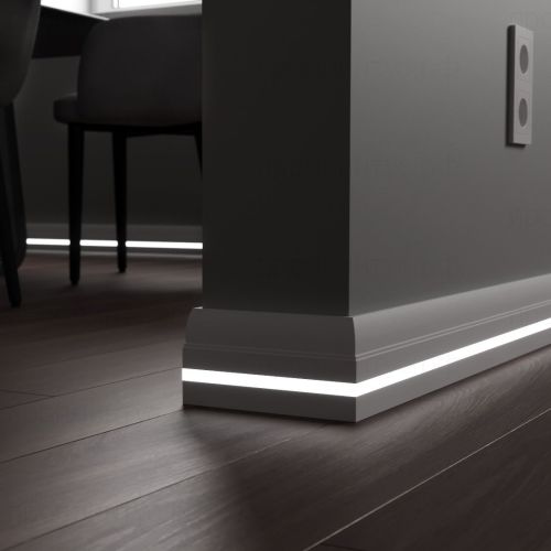 Плинтус c LED подсветкой Оклахома