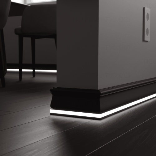 Плинтус c LED подсветкой Монтана