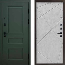 Входная дверь Termo-door  Орегон грин Лучи бетон светлый