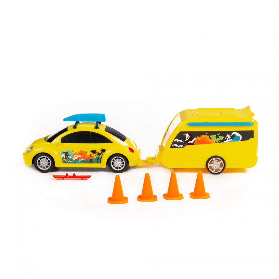 Автомобиль "Турне" с прицепом (в лотке)